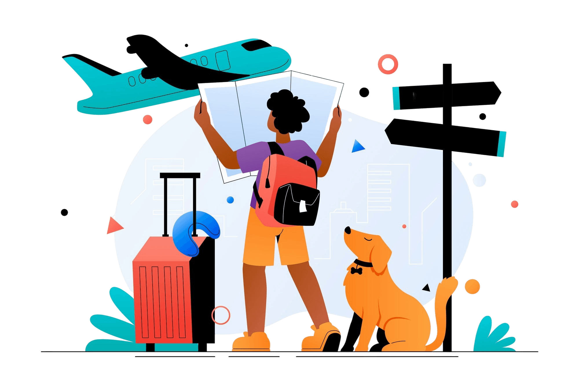 Study Abroad Illustration